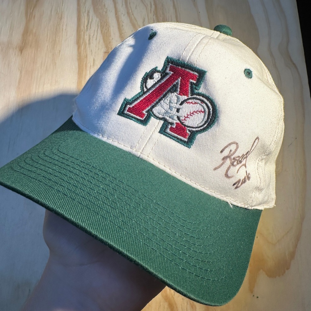 Young An Hat Unisex Cream Green Baseball Snapback Cap OSFA Vintage Style